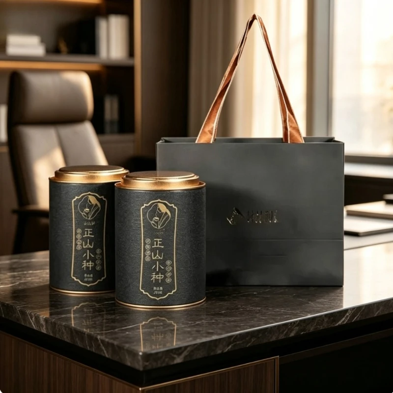 Lapsang Souchong Black Tea Packaging Bag, Authentic Wuyi Da Hong Pao, 200g/400g  Tin Gift Box