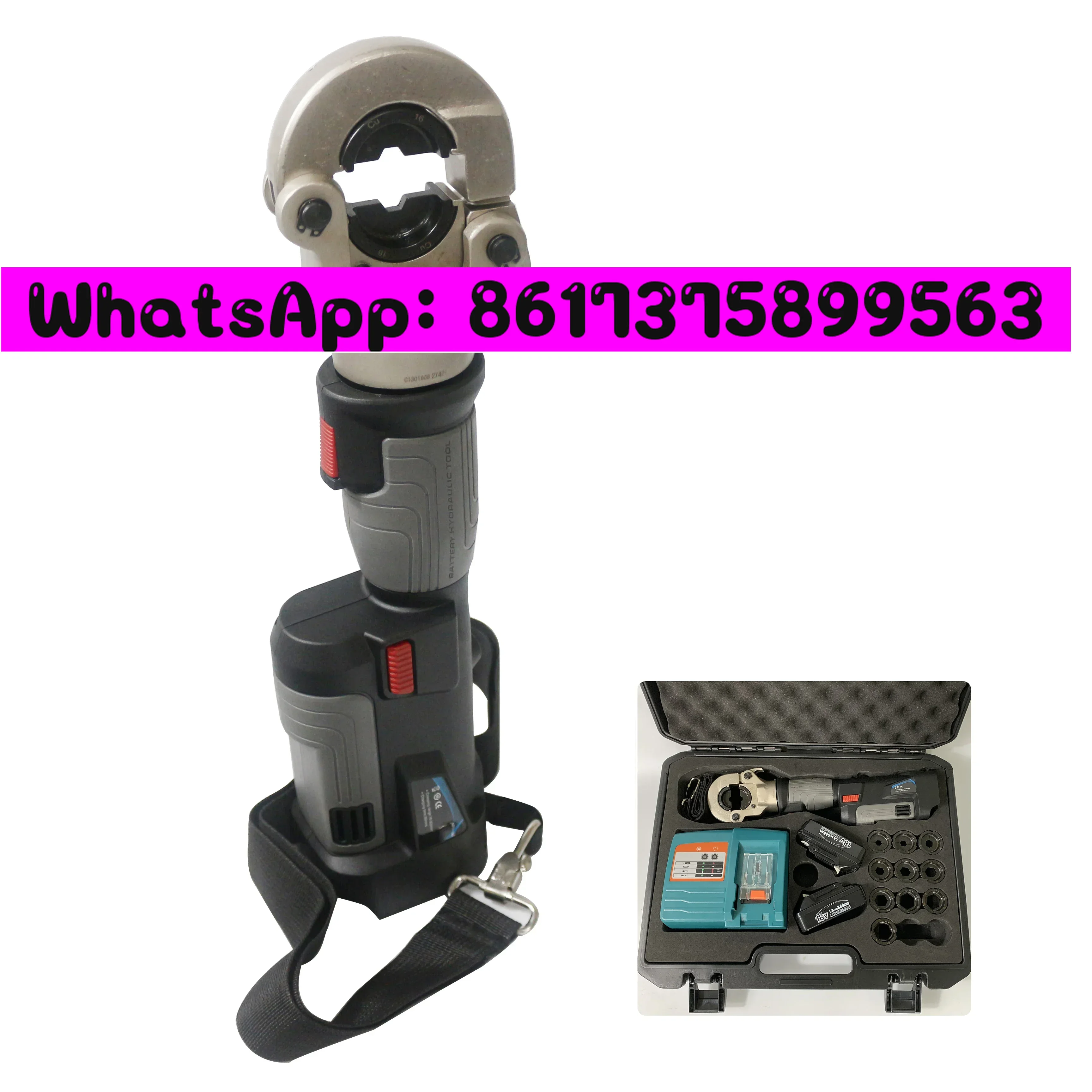 ZUPPER Mini ed Crimping Tool with High and peormance PZ-300 Range 16-300 mm² cle lugs