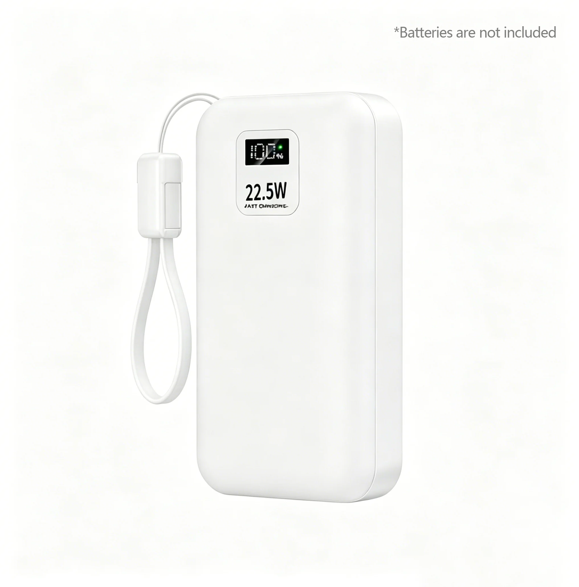 2-Batteries 22.5W 21700 Fast Charging Kit Power Bank DIY No Soldering Mobile Power Bank Assembly Accessories Battery Box