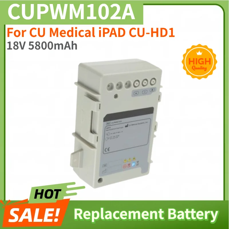 18V 5800mAh Battery CUPWM102A for CU Medical iPAD CU-HD1 Brand New High Quality Replacement Battery