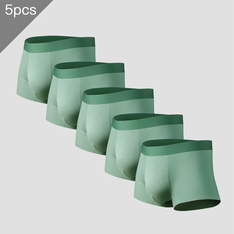 

5PCS Modal underwear, men's sports four-corner pants, comfortable and breathable bottom pants, simple short underpants