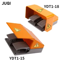 YDT1-15 YDT1-18 Foot treadle Switch Pedal Foot Control Switch 250V 380V 10A double pedal use for bending machine punch