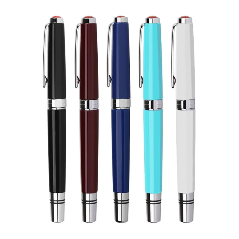 TWSBI Classic Burgundy White Piston Fountain Pen, Piston-filler Mechanism with A Very Smooth Action, Chromed Metal Trim and Clip