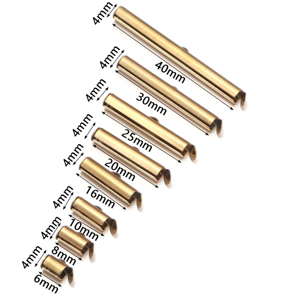 5-20 Stück Edelstahl-Crimpkappen, Schiebeverschlüsse, Rohrverbinder für DIY Armband- und Halsketten-Schmuckherstellung – Detail 1