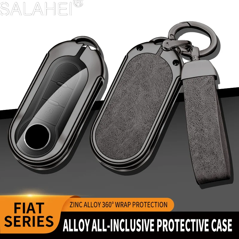 Car Key Case Cover Shell For FIAT 500 Ducato Punto Panda Lancia Musa For Citroen Jumper Peugeot Boxer Protector Keychain Accesso