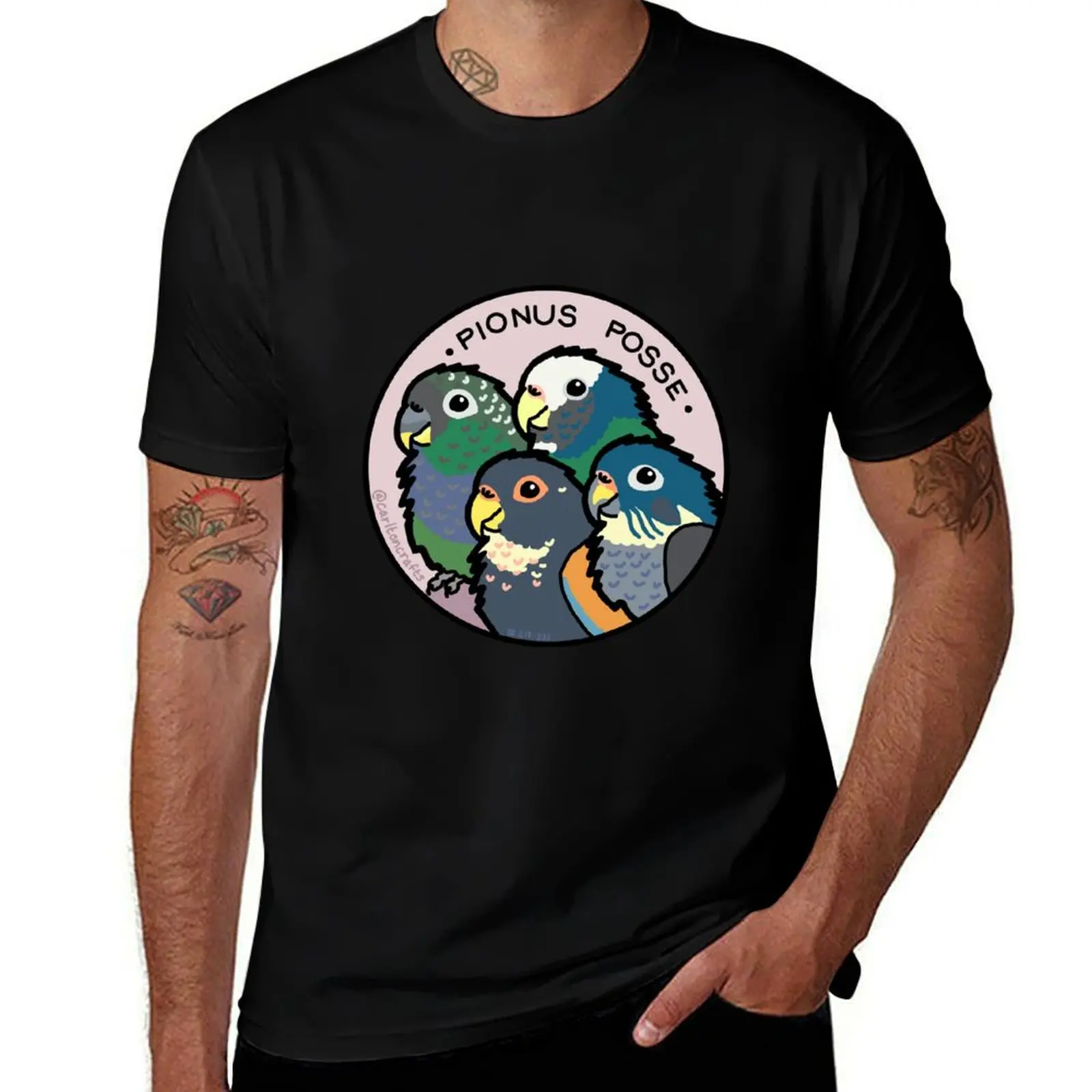 Pionus Posse T-Shirt Sweat Resistant Workout Tee Shirt T-Shirt