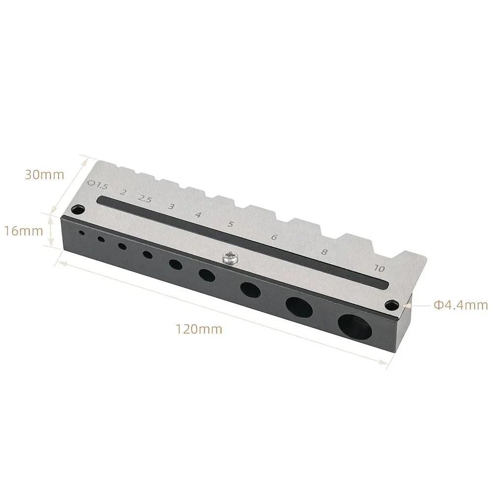 1pcs Hex Wrench Storage Rack 120x16x30mm Rack Holder For H1.5/2/2.5/3/4/5/6/8/10 Wrench For Holds 9 Hex Keys Household Tool
