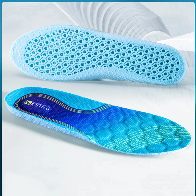 1 pair of summer breathable arch support sports insoles to keep feet cool and comfortable