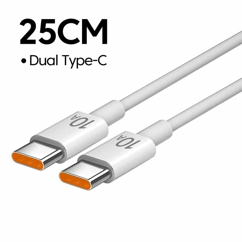 40W snellader Type C Dual Port PD snellaadladeradapter voor iPhone 15 14 Samsung S23 Xiaomi 10A USB C naar USB C-kabel
