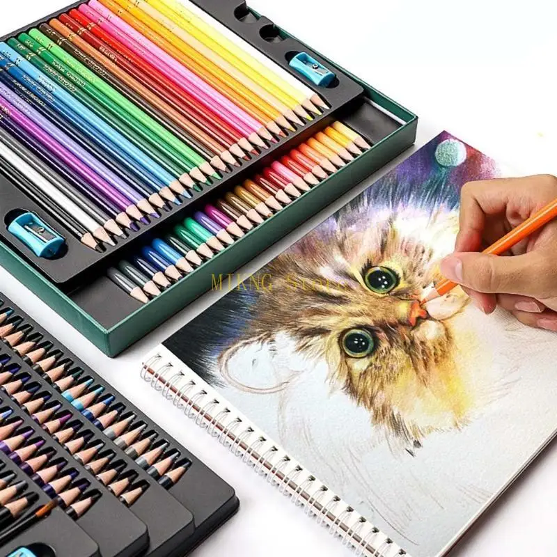 48/72/120/150/200 Colors Oily Colored Pencils Paint Brush Pencil for Adult Coloring Books Doodling Sketching best sale