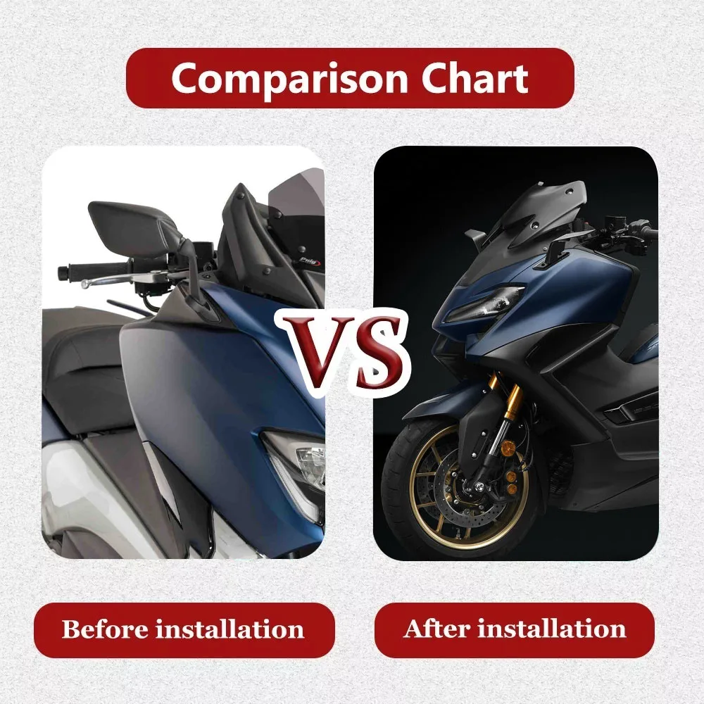 Motorcycle Stealth Mirrors Sport Wind Wing Adjustable Side Rearview For Yamaha T-MAX 500 04-12 TMAX 530 12-19 T-MAX560 2020 2021