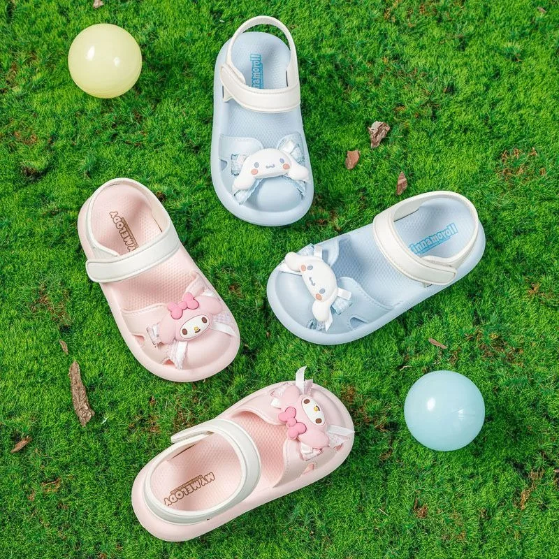 سينامورول Kawaii سانريو أنيمي قلادة الفتيات الأميرة النعال لطيف بلدي ميلودي الصيف الأطفال الصنادل Ins الهدايا للفتيات #6