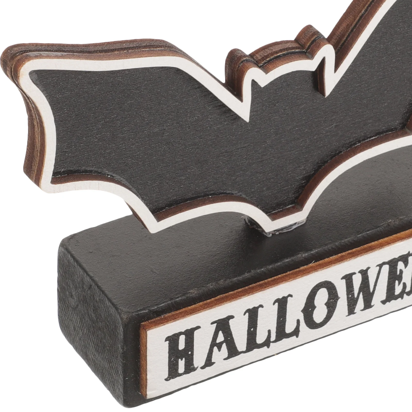 

Halloween Wood Table Decor Creative Wooden Sign Reusable Desktop Decoration Festive Atmosphere Party Supplies Tiered
