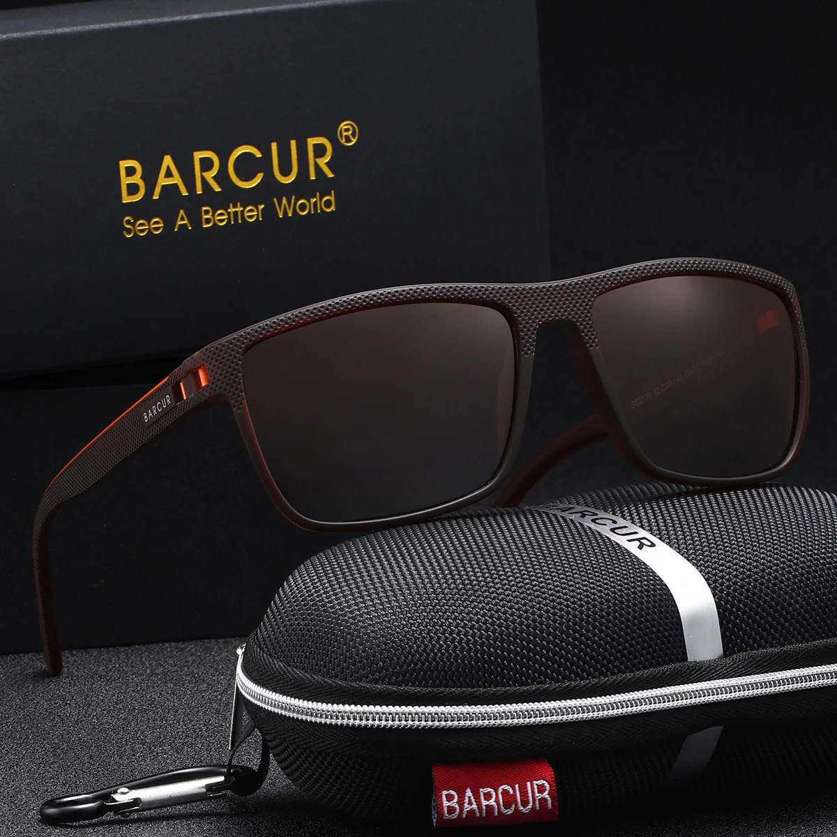 BARCUR Leichte und bequeme klassische Basic-Sonnenbrille mit Tac-Linsenmaterial, der UV-beständig ist, vielseitig für den täglichen Gebrauch – Detail 2