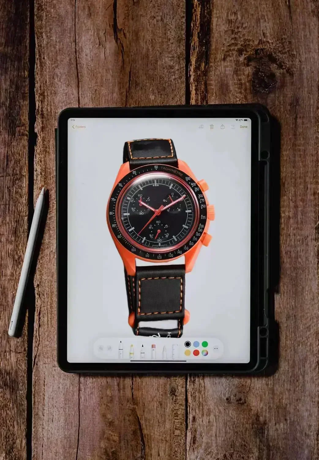 2025 Fashion Men's Moon Chronograph Watch - Colorful Plastic Case, Luxury Planet Exploration Design, Waterproof Sport Wristwatch