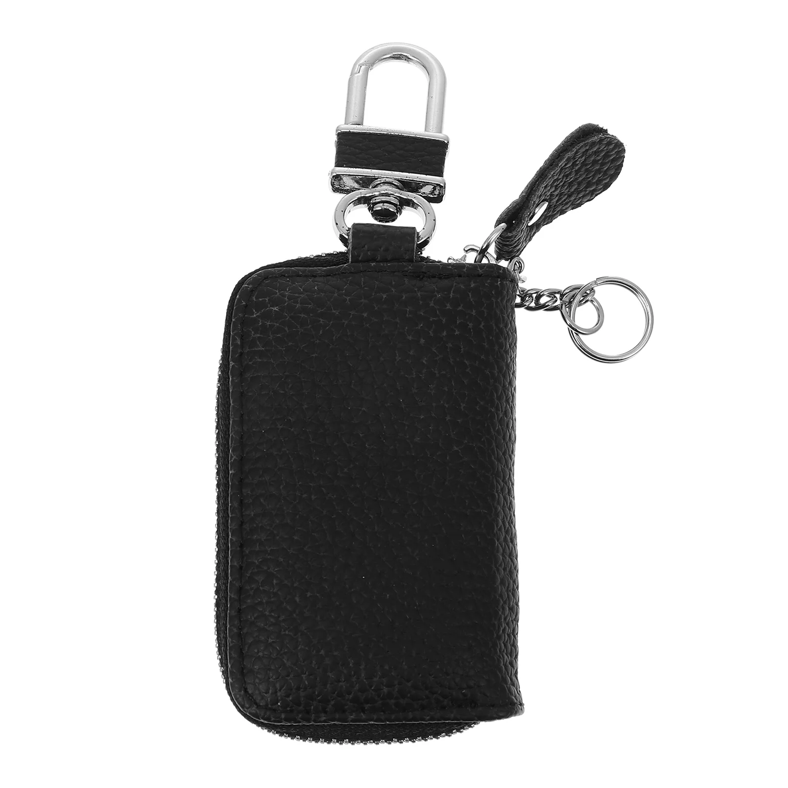 

1Pcs Car Key Bag Zipper Pouch Compact Waist Hanging Auto Key Holder Durable Organizer Scratch Resistant