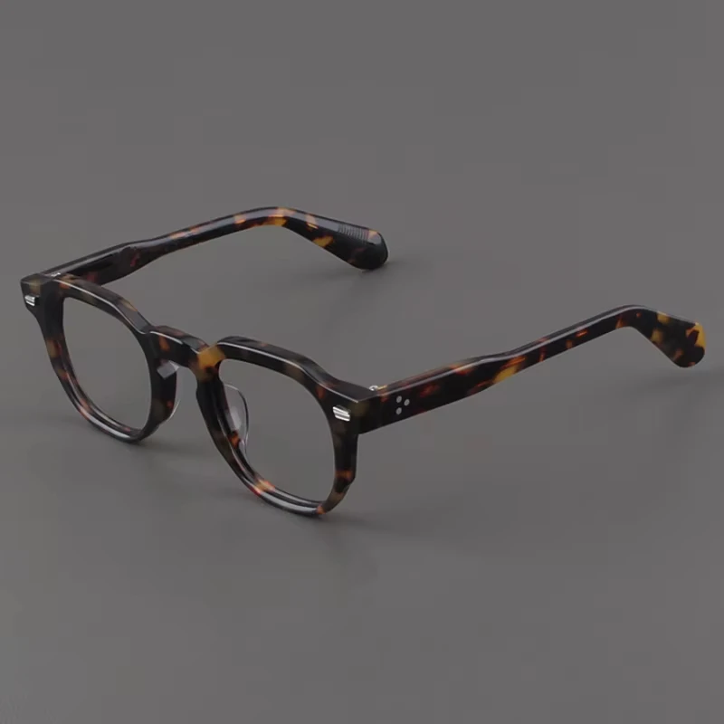 Women Glasses Frame Retro Oval Black Myopia Prescription Eyewear High-quality Acetate Anti Blue Light Discoloration Men Eyeglass