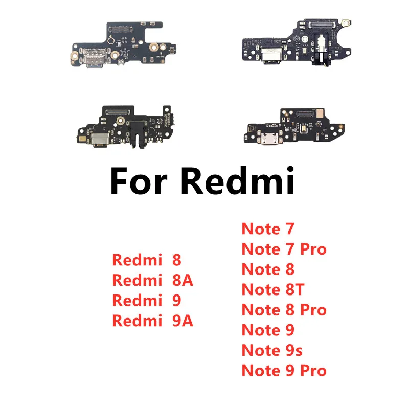 

Плата зарядного устройства PCB Flex для Xiaomi Redmi 8A 9A 9C 8 9 Note 5 6 7 8T 10 11 9S 9 Pro USB-порт разъем док-станция зарядный кабель