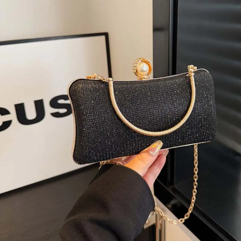 

Handbag Women Dinner Bag Snap Closure Shoulder Bag Evening Banquet Bag Large Capacity Phone Pouch Ladies Clutch Bag