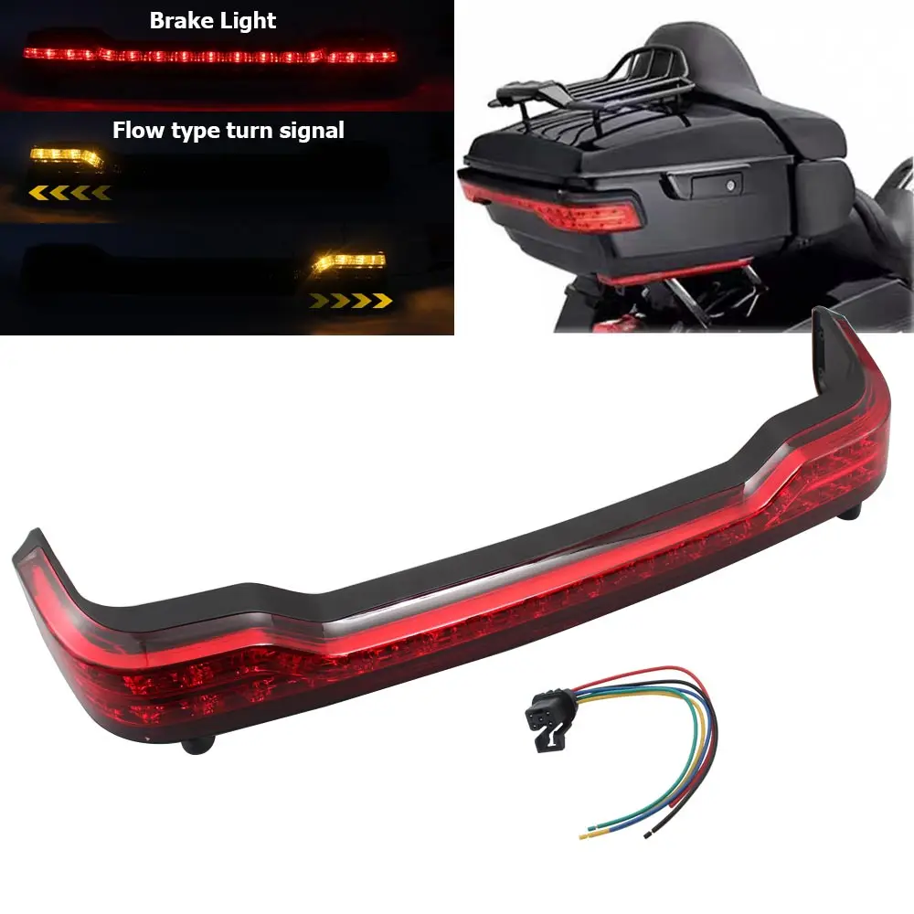 

Для Harley 14-up FLHTCU FLHTCUL FLHTK FLHTKL для светодиодного указателя поворота, стоп-сигнала, аксессуары для мотоциклов, задний фонарь багажника, задний фонарь