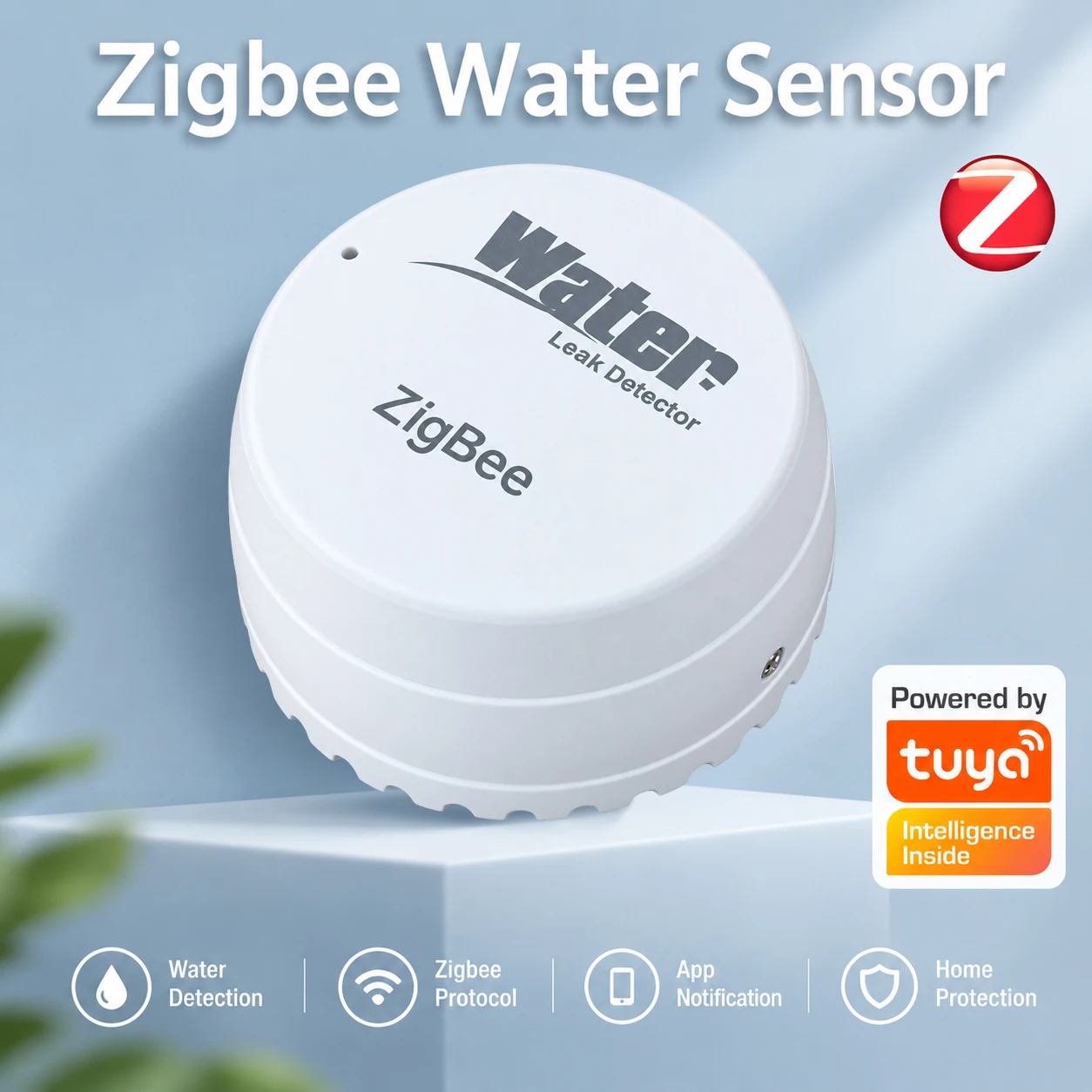 ZigBee 3.0 Water Sensor Smart Leak Detector Flood Water Leakage Detector Alarm Work With Tuya Zigbee Gateway