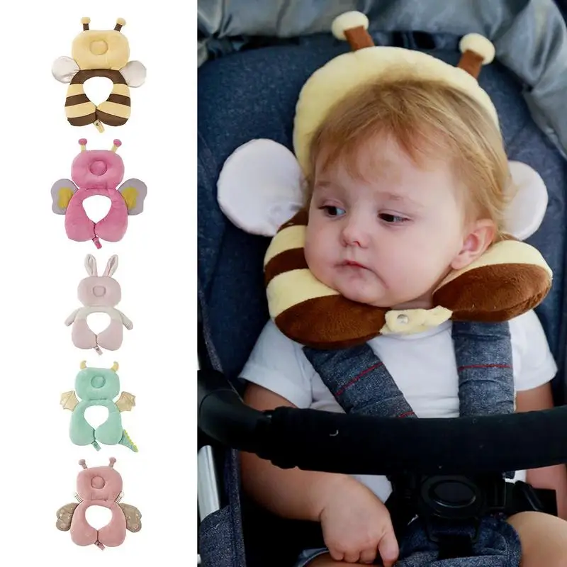 Toddler Travel Pillow  U Shape Neck Headrest for Sleeping  Travel Car Seat Head Neck Support Pillows Newborn Headrest Cushion