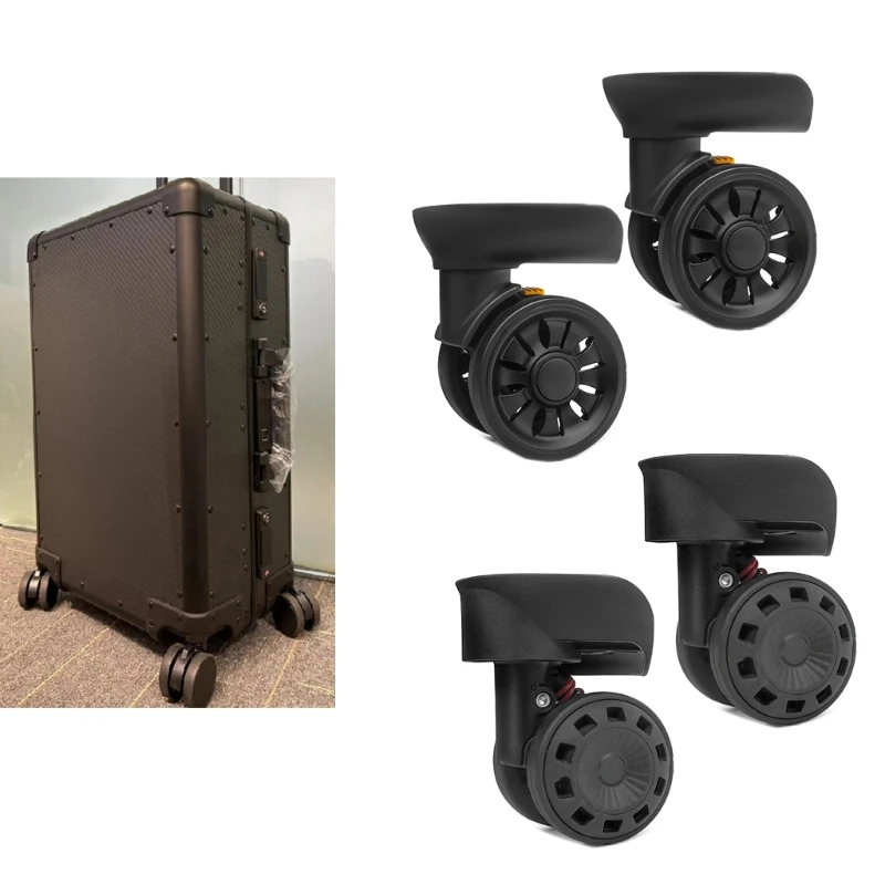 2024 nouveau 1 paire roulettes chariot pièces rechange valise roues boîte à bagages 360 degrés Spinner