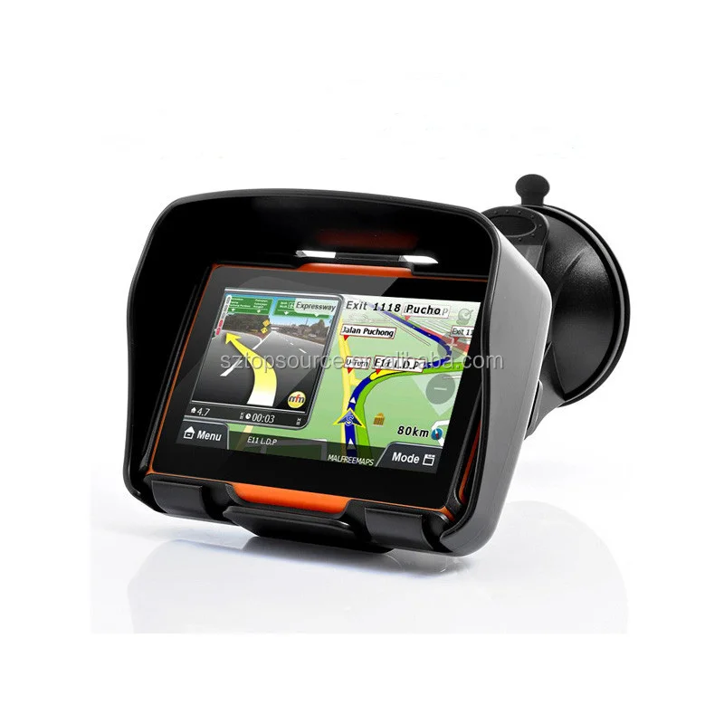 

New 4.3 Inch Waterproof IPX7 BT motorbikes GPS Navigator Navigation Maps 8G Internal Memory for motor vehicle