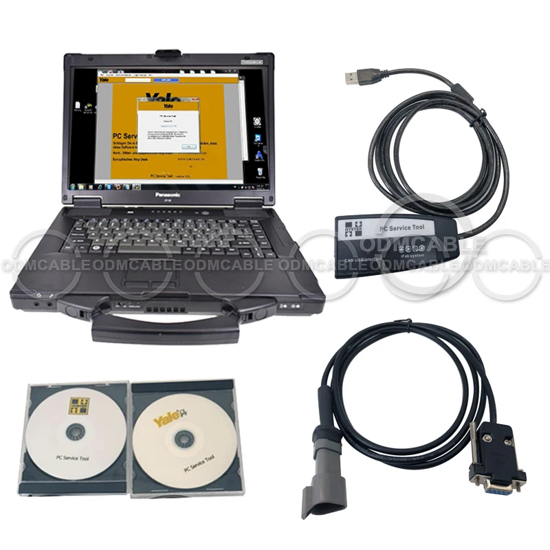 

Full Set Cf52 Laptop Service Tool PC yale Forklift Auto Truck Scanner Ifak CAN USB Interface yale Hyster Truck Diagnosis Tool