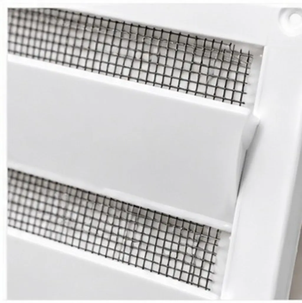 Outdoor Plastic Louvered Vent Cover Square Exhaust Vent Cap 7.86x7.86 Face Size for Dryer Dryer Wall Ventilation Exhaust Mesh