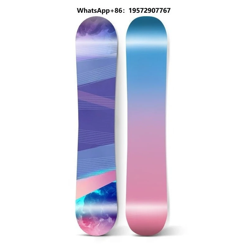 High Quality Lightweight Durable Elastic White Poplar Wood Eco-Friendly 150cm Entry-level Adult All-around Winter Snowboard