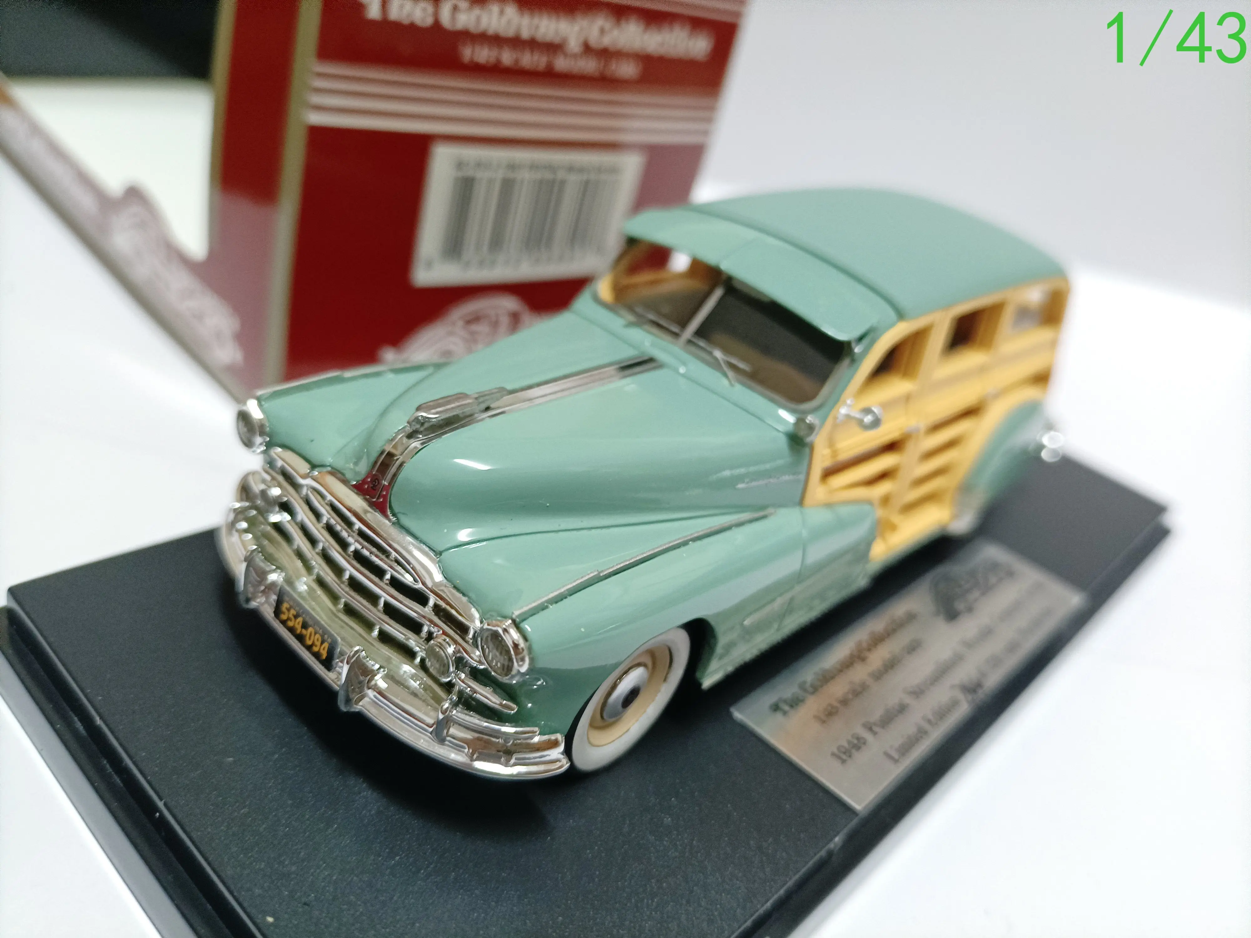 Goldvarg 1/43 Pontiac Station Wagon Model Pontiac Streamline 1948 Green Ornaments Furniture Collectibles Gifts