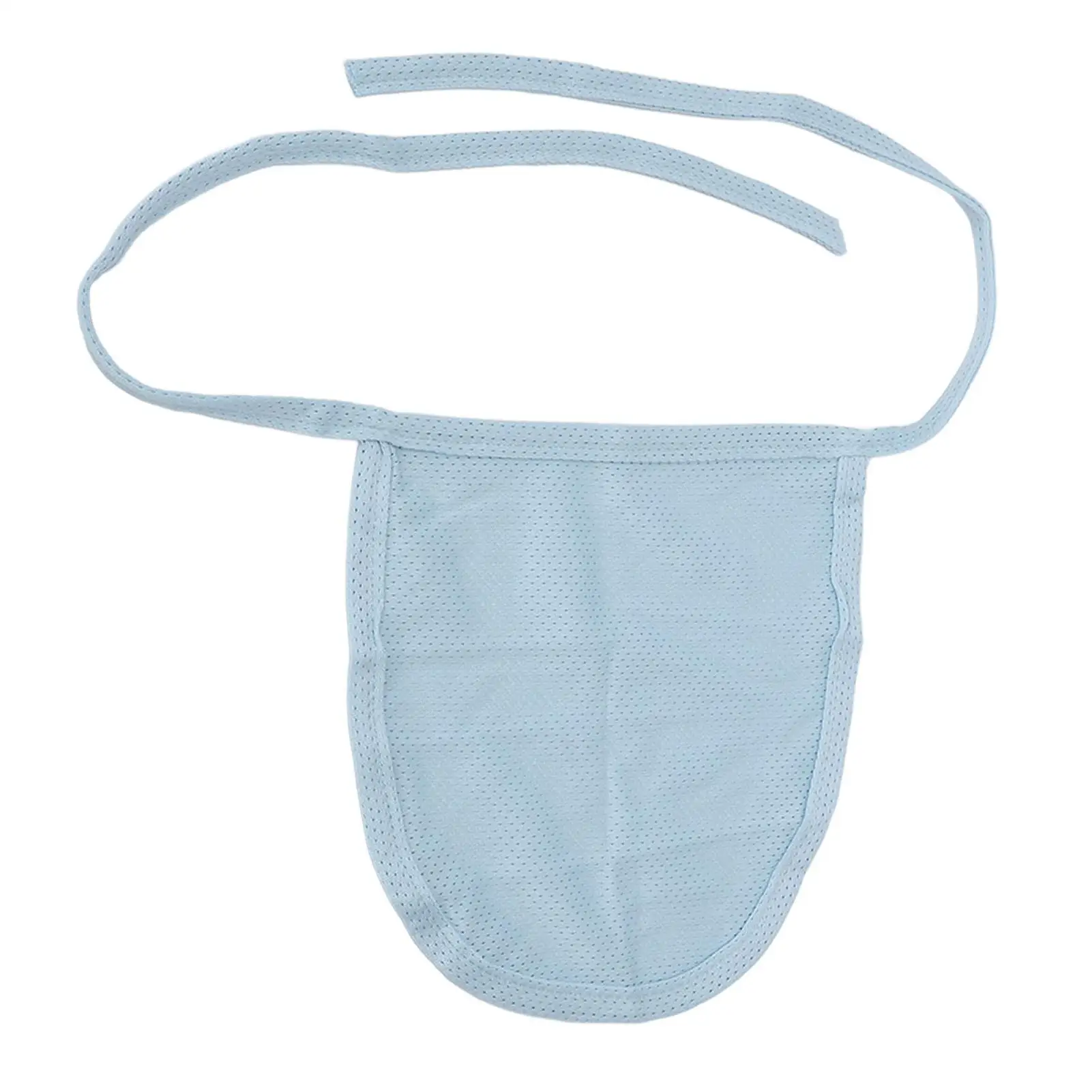

Neck Stoma Protector for tracheostomy Soft Cotton Blue Scarf Adjustable Comfort Wear
