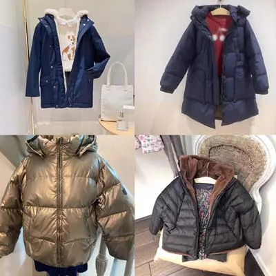 

In Stock 2025 Autumn Winter BP Baby Girls Windproof Thickened Warm Hooded Down Jacket Baby Boys Jackets Kids Boutique Clothes
