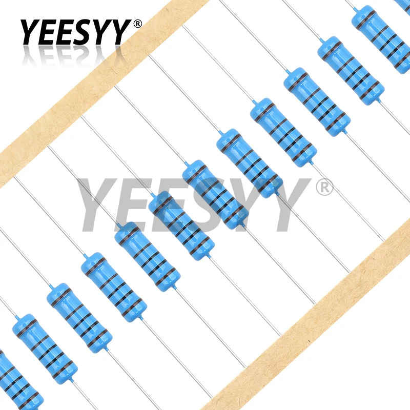 10pcs 3W Metal Film Resistor 1%  0.1R - 2.2M 2.2 10 100 150 220 270 330 470 1K 2.2K 4.7K 10K 15K 22K 47K 100K 220K 470K 1M ohm