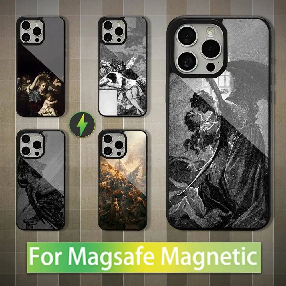 

Spain F-Francisco G-Goya Art Phone Case For iPhone 16,15,14,13,12,11,Pro,Max,Plus,Mini,Magsafe,Magnetic Wireless Charging Case