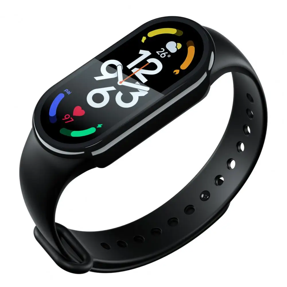 Fully Wrapped Watch Case For Mi Band 3/4/5/6/7 Watch Film Not Yellowing Precise Screen Protector Watchband Accessories