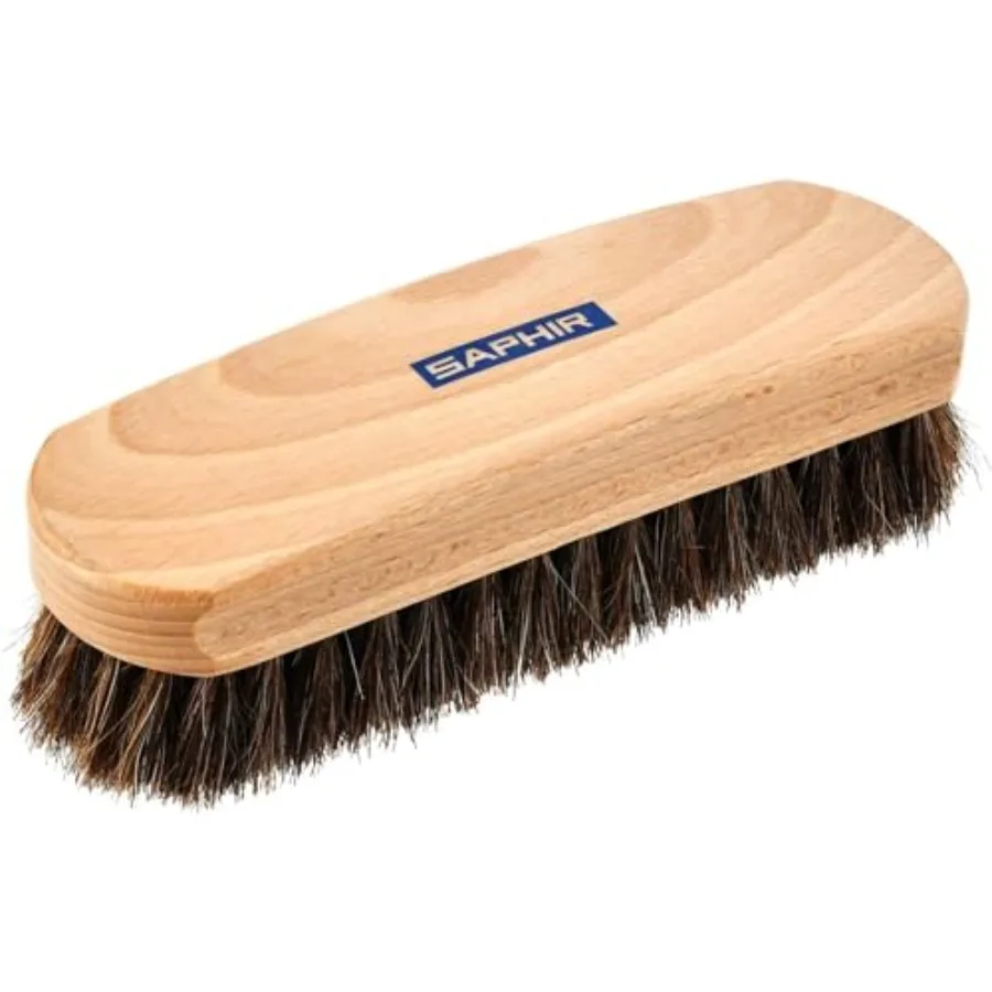 

Saphir Natural Horsehair Brush for Cleaning Polishing and Buffing Leather Shoes Ideal for Maintaining High-Quality Leather Foot