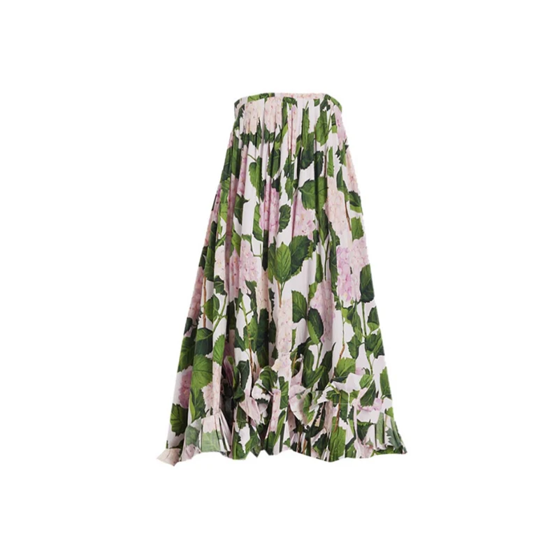 Biquíni flor das mulheres, verde, plissado, bainha, sem alças, biquíni, duas peças, sexy, mid-cintura, para a praia
