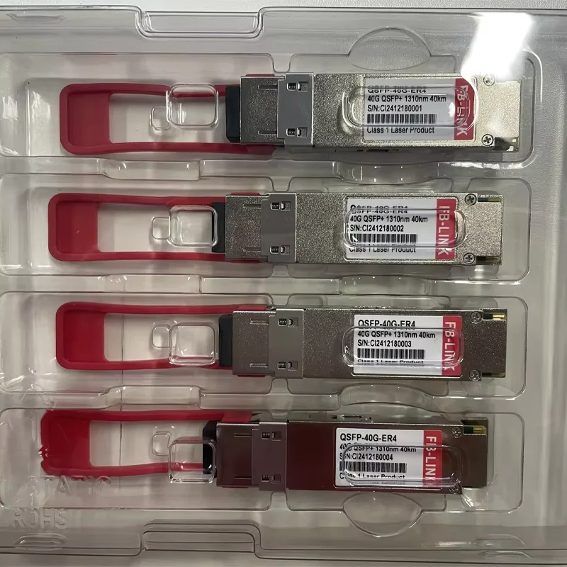 

40G QSFP + 1310 нм 40 км ER4 дуплексный LC SMF оптический модуль приемопередатчика оптоволокно для Cisco Juniper Mellanox Mikrotik Ethernet Switch
