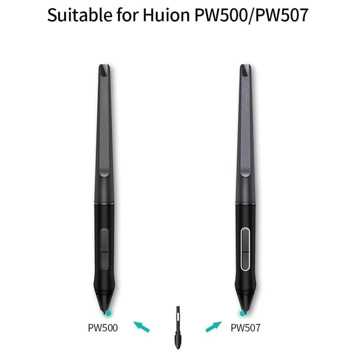 BABQ 10PCS Replacement Pen Nibs for HUION PN05 Stylus Pen Nib for PW500 PW507 Q620M HS611 Kamvas Pro 16/12/13 Kamvas 20