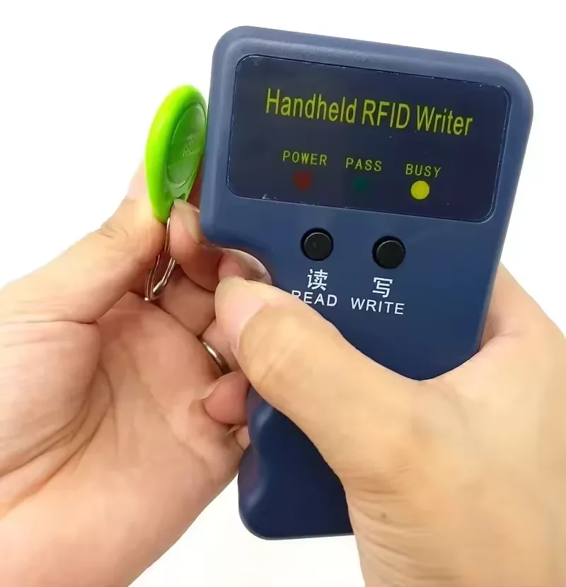 EM Handheld RFID Copier Card Reader Writer Duplicator Programmer Support EM5200 4100 EM4305/ T5577 Rewritable 125Khz Keyfob tag