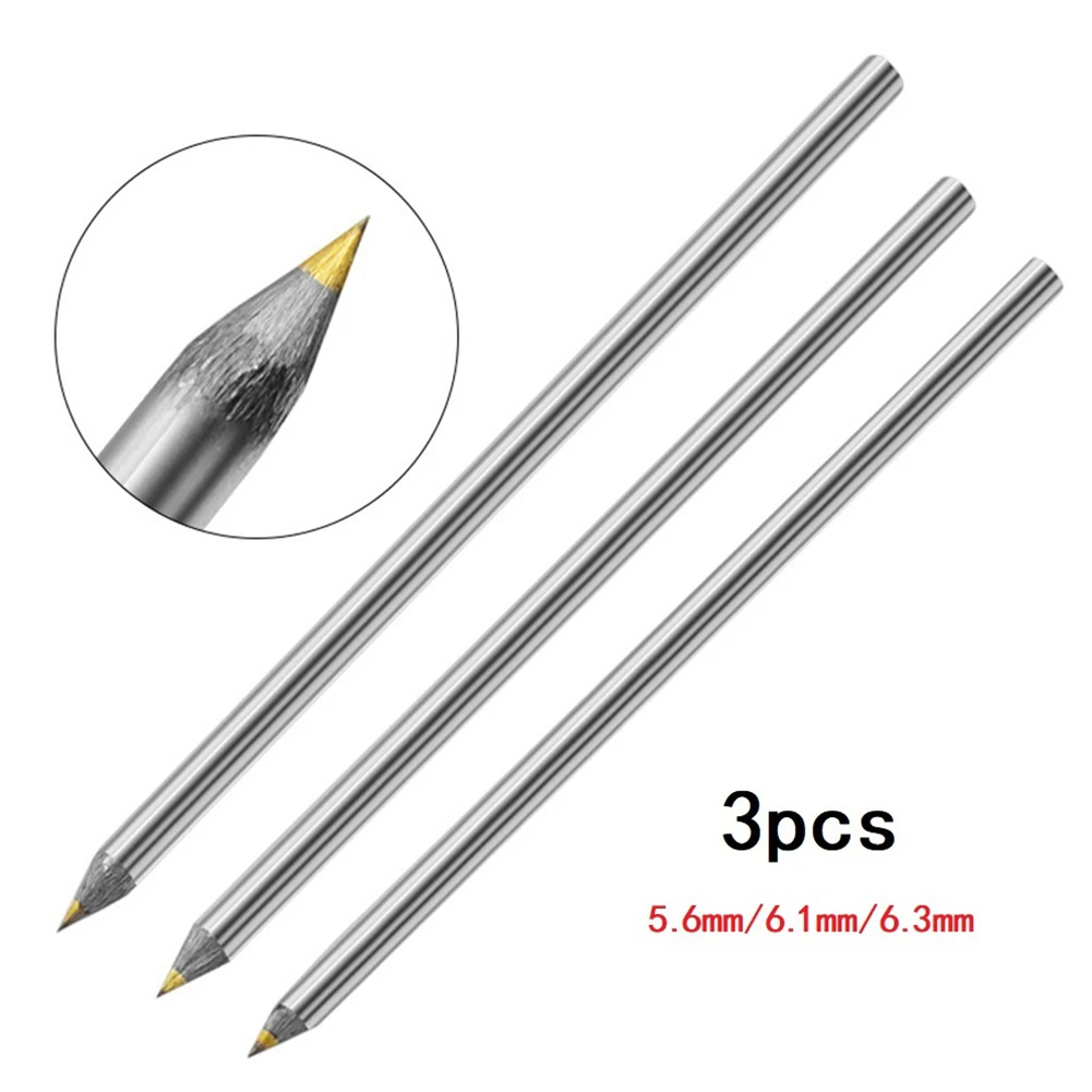 Marking Single Head 3pcs Diamond Scribe Pen Marker Pencil Wood Woodworking Cutting Engraving Hand Tools Marker Pencil