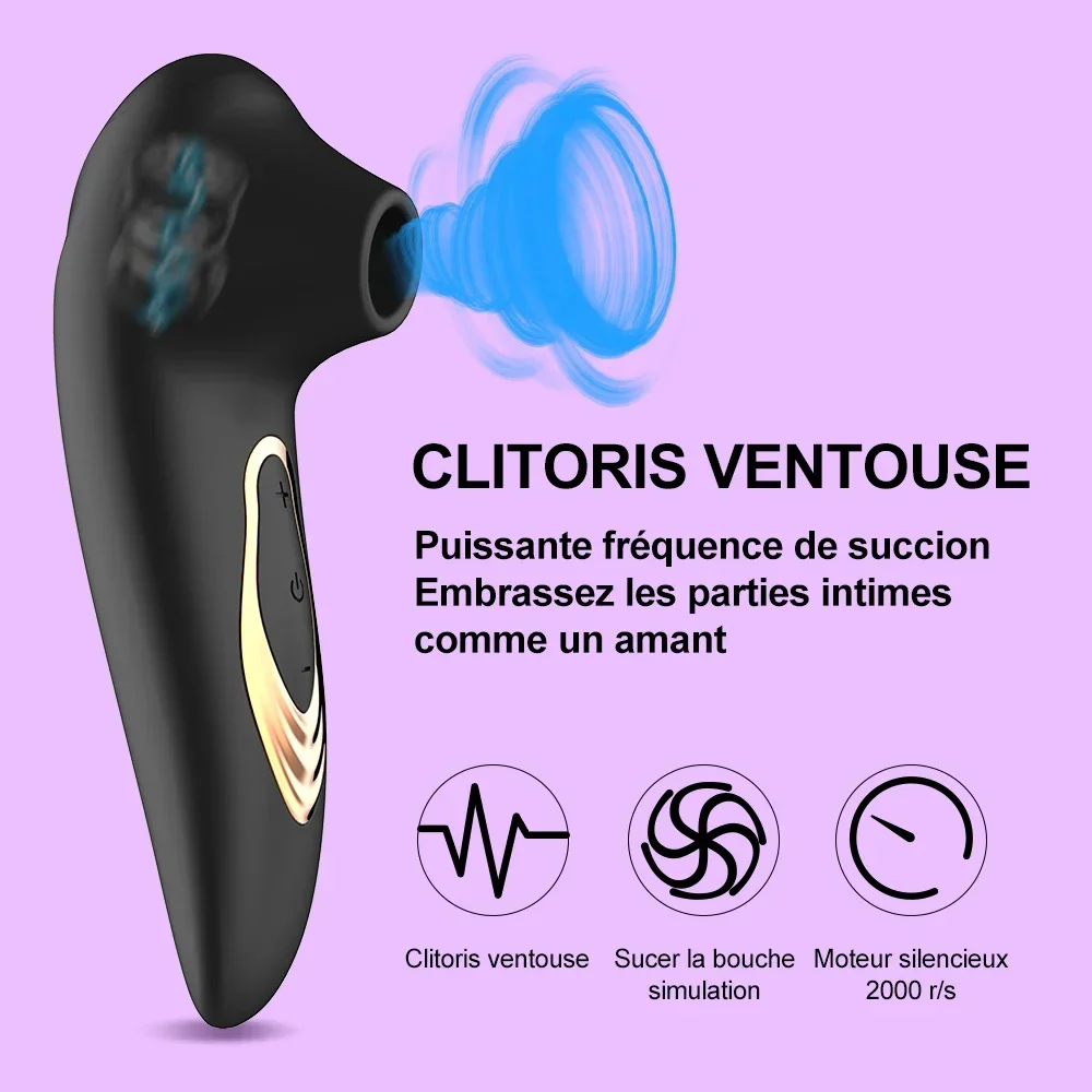 Krachtige Clitoris Sucker Tepel Vibrator Vrouwelijke Vagina Zuigen Vacuüm Stimulator Getijde Masturbator Seksspeeltjes Voor Vrouwen Volwassenen 18