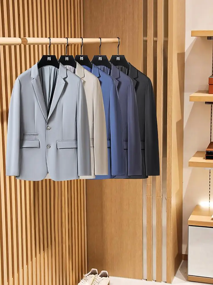 

Мужской костюм Busin Select Slim Fit: повседневный, в западном стиле, немнущийся, легкий, гладкий, эластичный, весенняя мода