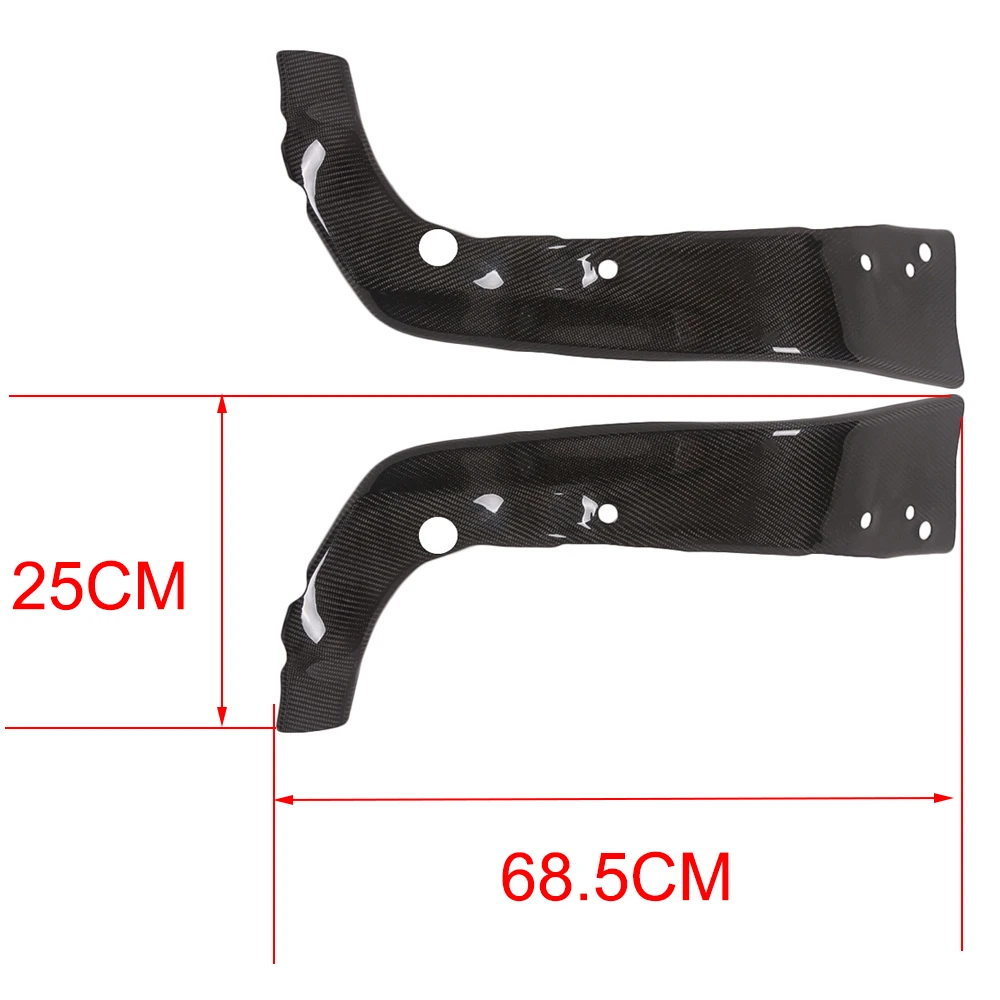 For Yamaha YZF R6 2008 2009 2010 2011 2012 2013 2014 2015 Carbon Fiber Frame Cover Protectors 1 Pair Motorcycle Side Fairing