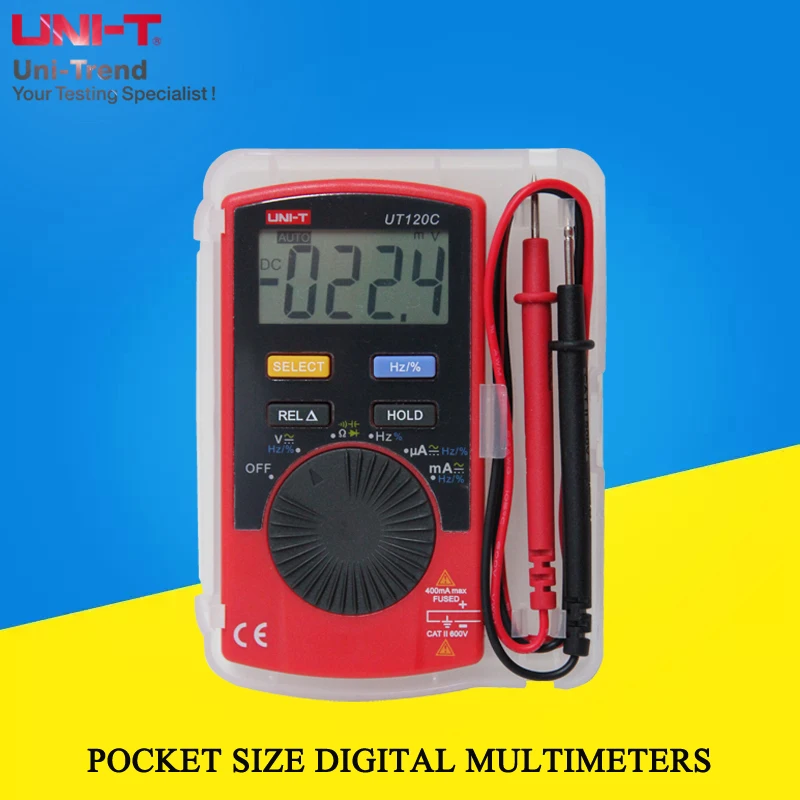 UNI-T UT120C UT120A UT120B Pocket Size Digital Multimeters/3999 Display Auto range Electrical Test Multimeters