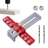 Cabinet Hardware Jig Drill Guide Cabinet Handle Template Tool Adjustable Punch Locator Cabinet Hardware Template For Door Drawer