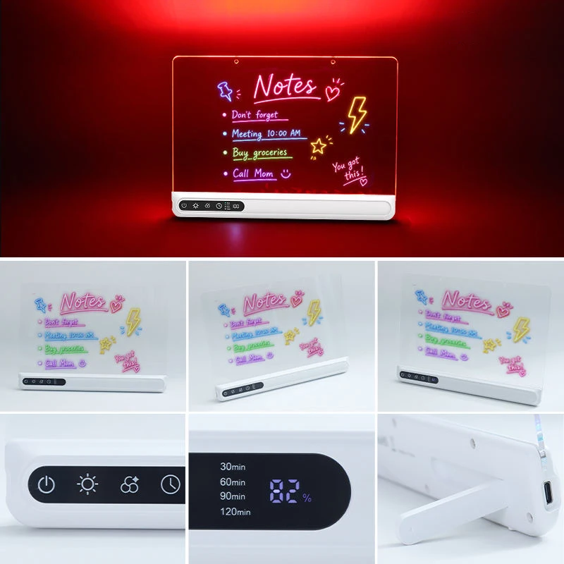 LED Drawing Board for Kids, 16" Rechargeable Glow Drawing Tablet, with Color Lights, Adjustable Brightness, LED Drawing Pad image 6