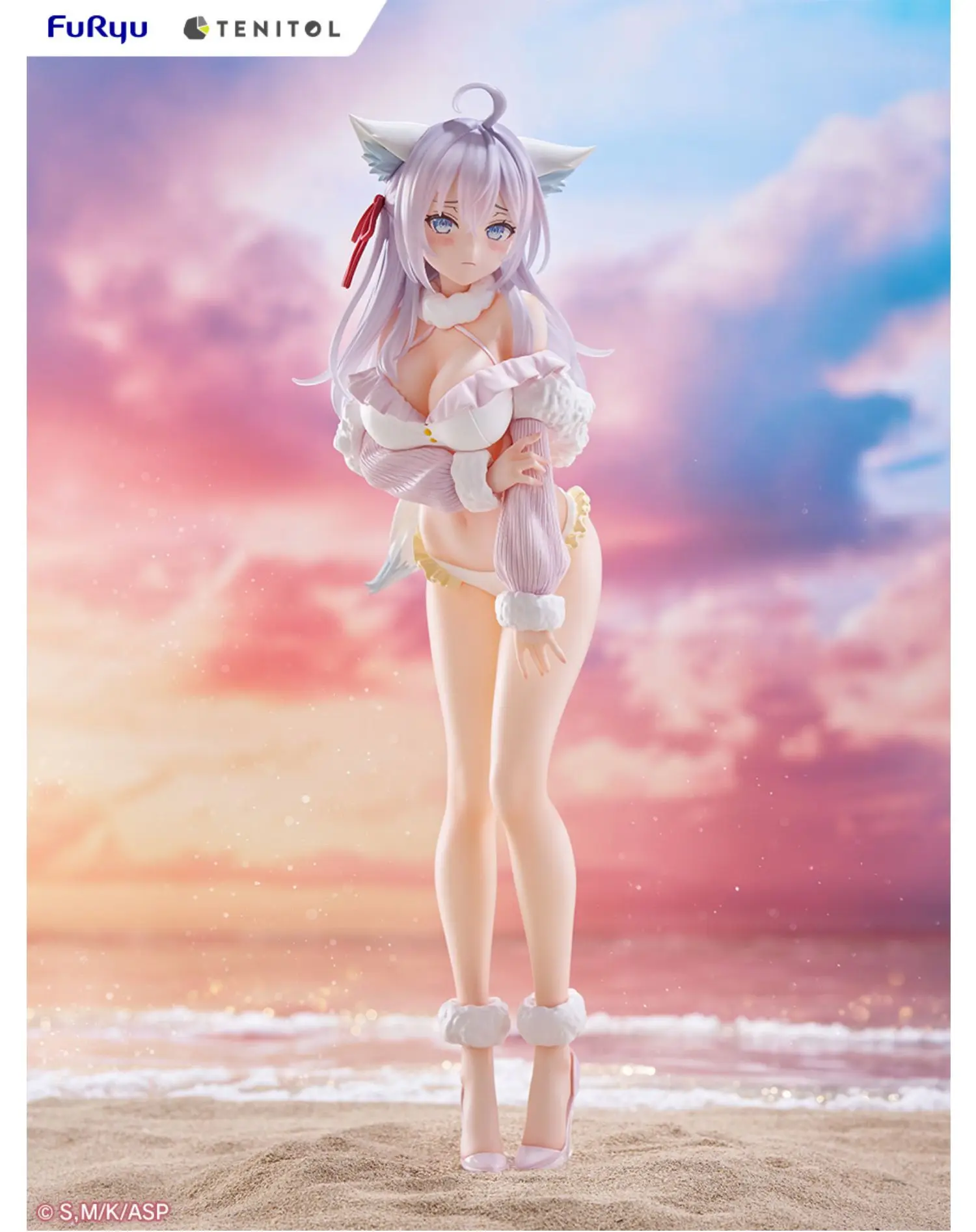 In Stock Furyu Tenitol Tall Alya White Fox Ver 31cm Sexy Girl Desktop Cute Doll Anime Figures Toys Models Gift PVC Collectible